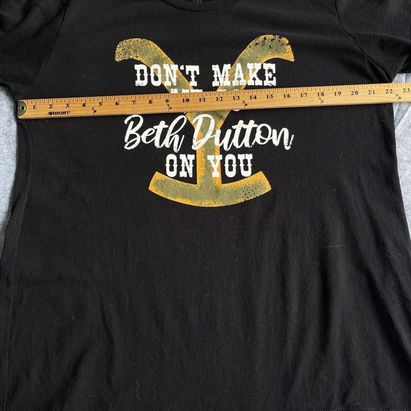 Yellowstone Shirt Womens Plus Size 2X Black Beth Dutton Ranch Country Logo TV - Picture 5 of 8